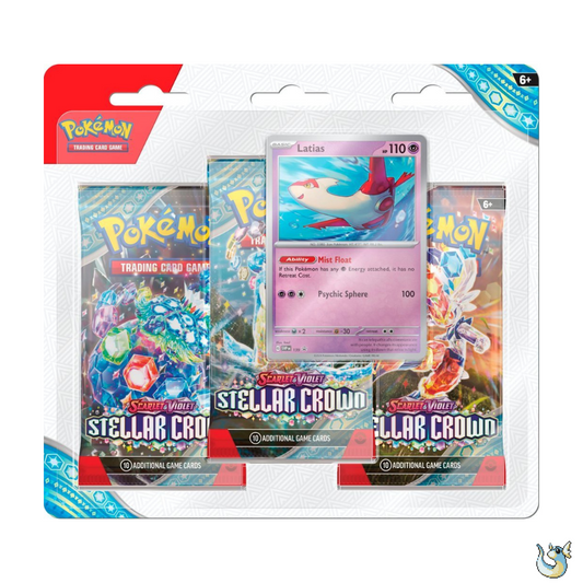 Pokemon Scarlet & Violet Stellar Crown - 3-Pack Blister