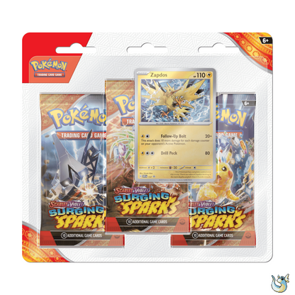 Pokemon Scarlet & Violet Surging Sparks - 3-Pack Blister