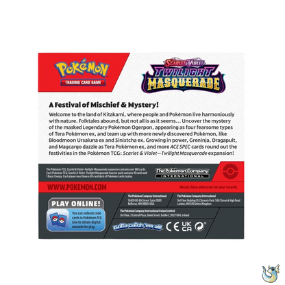 Pokemon Scarlet & Violet Twilight Masquerade - Booster Box