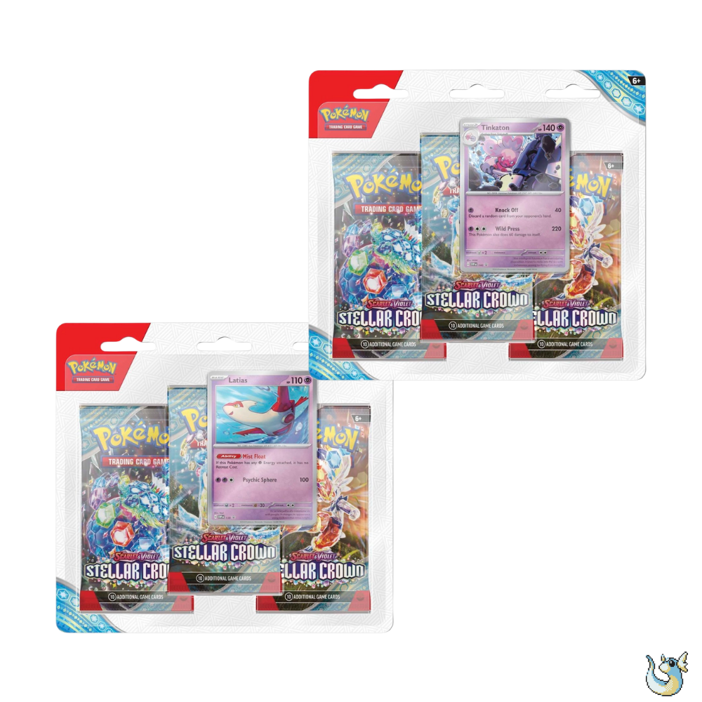 Pokemon Scarlet & Violet Stellar Crown - 3-Pack Blister